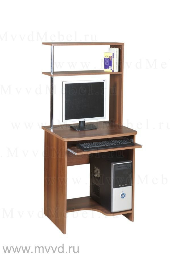 Компьютерный стол из ДСП, модель "Фортуна-25", цвет Орех Пегас