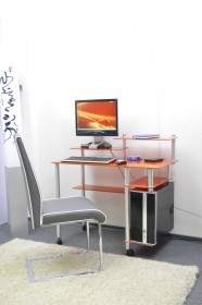 Стол из стекла G007G6 стекло оранжевое с блёстками - Распродажа
