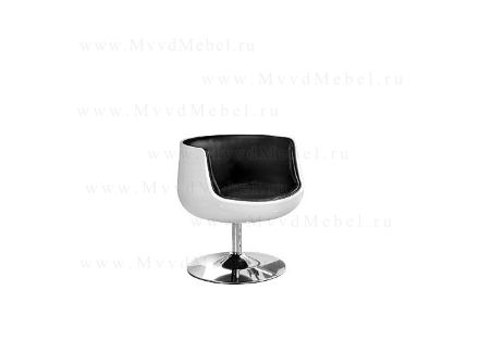 Стул барный дизайнерский (кресло) CH-5032 белое с чёрным (BM)