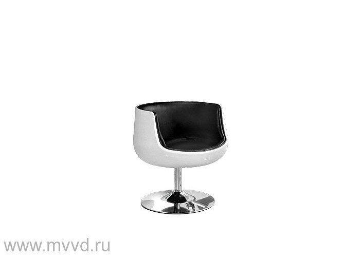 Стул барный дизайнерский (кресло) CH-5032 белое с чёрным (BM)