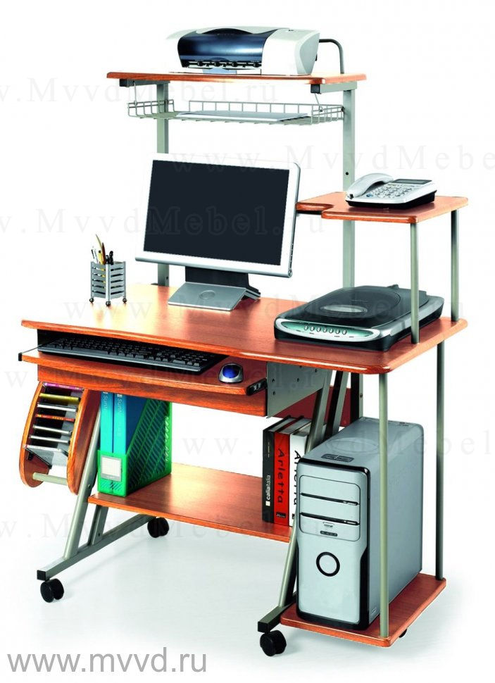 Компьютерный стол из МДФ - MOS-4686 миланский орех F110 (TP)