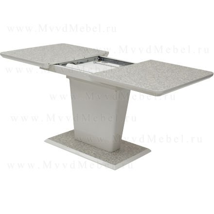 Стол раздвижной TORIS-120 White 3808CD#/ MDF-1# серый камень