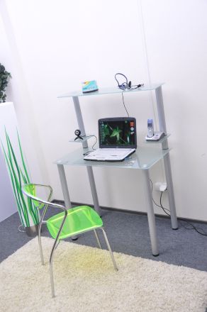 Стол для ноутбука Эдель-СН05 матовый белый (на заказ компьютерный)
