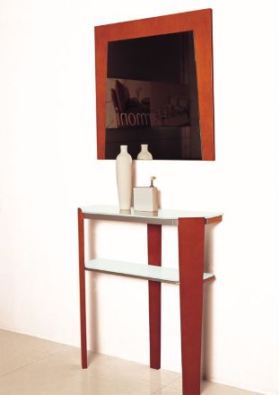 Зеркало в раме настенное Е16 со столиком