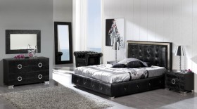 Кровать двуспальная с подъемным механизмом КОКО Black-624
