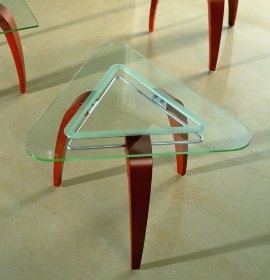 Журнальный столик А1263-1 треугольное стекло