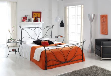 Двуспальная металлическая кровать	Veronica-384
