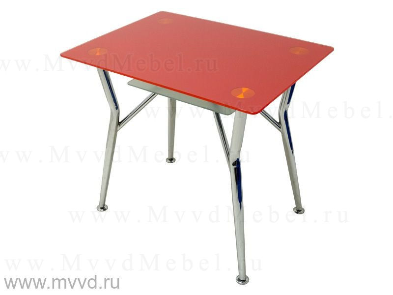 Прямоугольный обеденный стол СИЛЬВИЯ-9/3020 красное стекло (GT-AD)