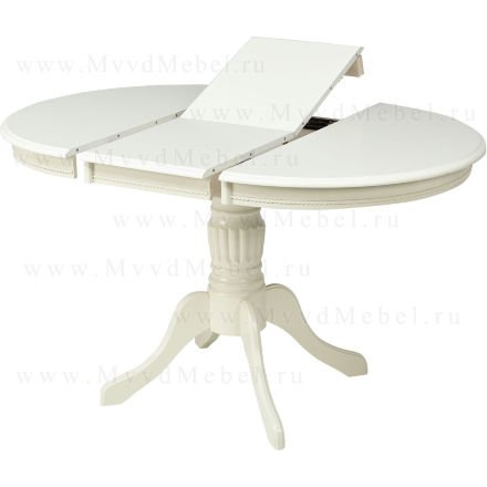 Стол раздвижной TS OLIVIA D106 Ivory White (OL-T4EX (AV)) кремовый