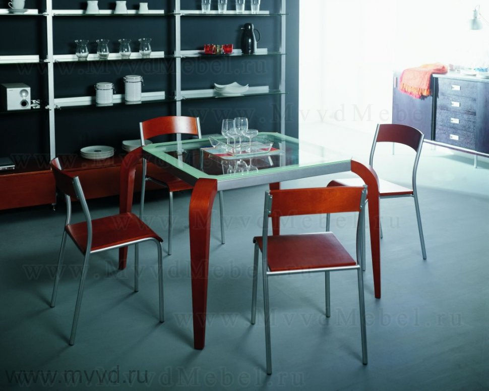 Кухонный стол В2152С квадратный
