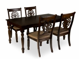 Обеденная группа деревянная КИМ (стол 5990 и 4-ре стула Madison) Малайзия - Распродажа