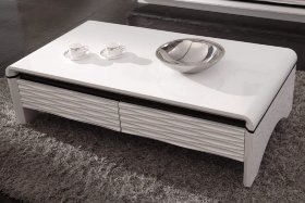Столик журнальный 3D-MODO белый глянец с 2-мя ящиками