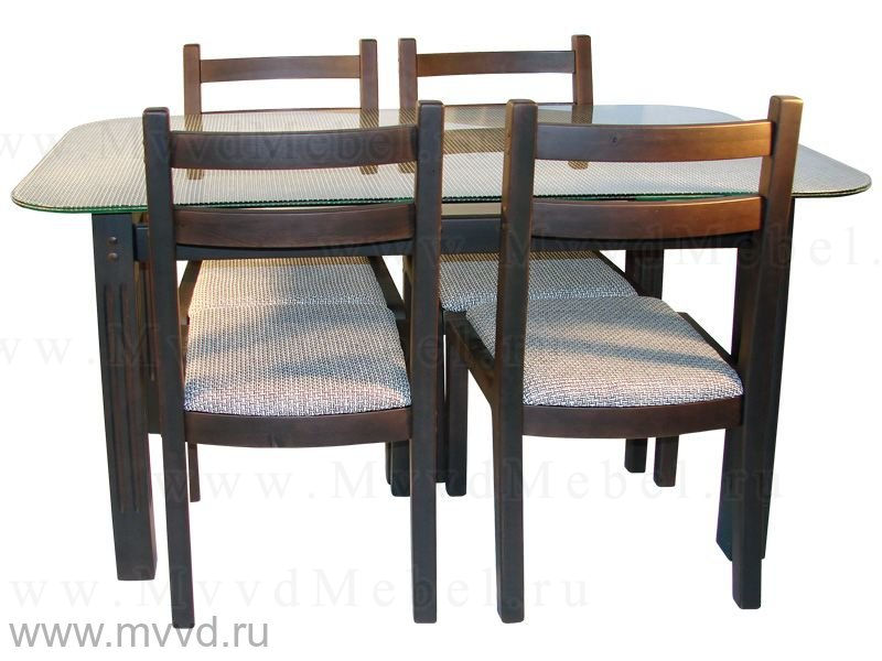 Обеденная группа АСТОРИЯ-8 - стол и четыре стула (GT-AD)