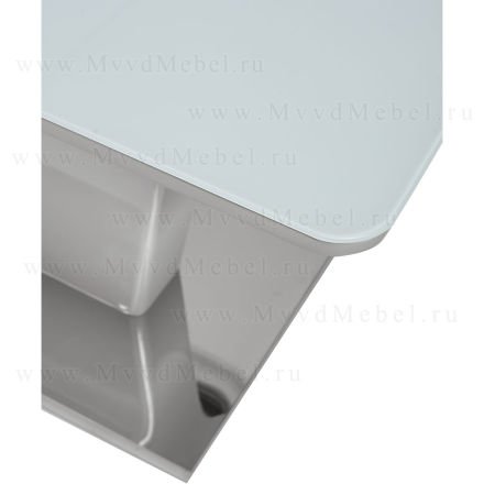 Стол раздвижной TORIS-140 White MDF-1# белый стеклянный