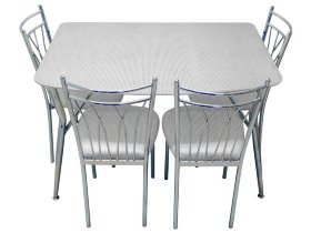 Обеденная группа ДЖУЛИАНА-8 - стол и четыре стула (GT-AD)