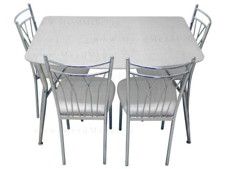 Обеденная группа ДЖУЛИАНА-8 - стол и четыре стула (GT-AD)