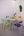 Кухонный стол В2092С хром опоры, матовое белое стекло