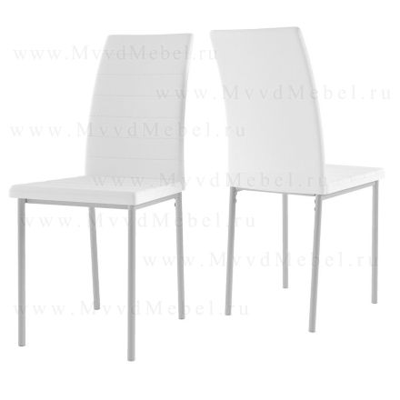 Обеденная группа RAUND-VINS белая, стол и четыре стула