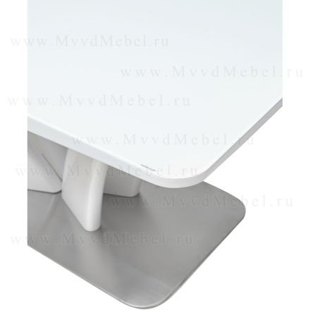 Стол раздвижной FREYA-160 White Glass белый стеклянный