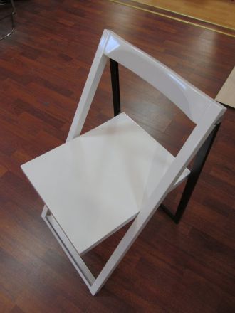 Складной стул С3357 белый глянец