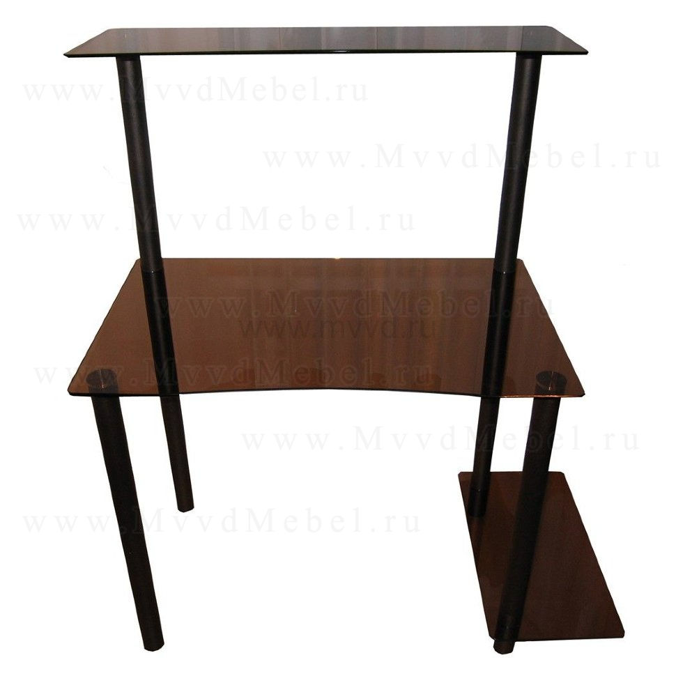Компьютерный стол на заказ Эдель-KС01 бронза / бронза ноги (ширина от 65 см до 110 см)