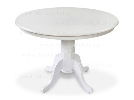 Стол классический круглый КИМ-ES-2191 белый распродажа