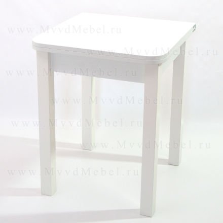 Стол Ломберный Зевс-60х60 белый пластик Квадратные ножки, раскладной