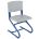 Школьный стул регулируемый СУТ-01 сиденье/спинка - серый пластик, каркас синий (без чехла)