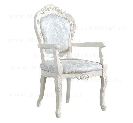 Стул-кресло Vanti-325-AC белый с подлокотниками