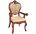 Стул-кресло Vanti-719-AC миланский орех с подлокотниками