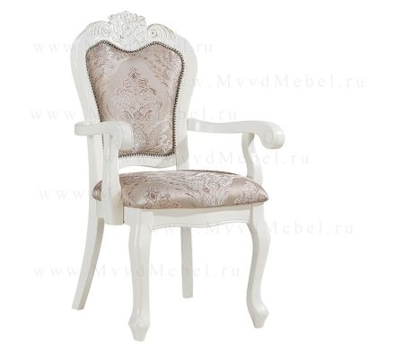 Стул-кресло Vanti-8013-AC белый с подлокотниками