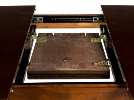 Стол классический прямоугольный раздвижной КИМ-RA-T4EX коричневый - Распродажа