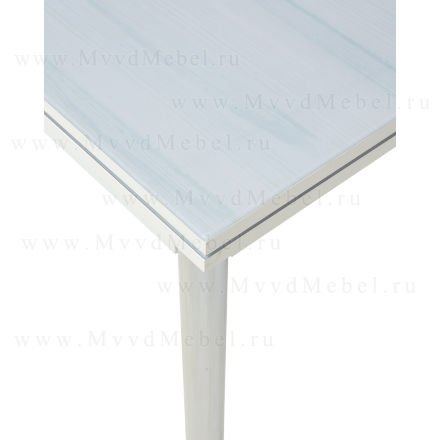 Стол раздвижной 4001 White MARBLE стеклянный с фотопечатью белый мрамор