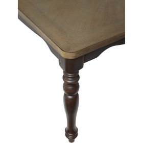 Стол раздвижной LT T16285 Grey #G513/ Cappuccino #C169 винтажный